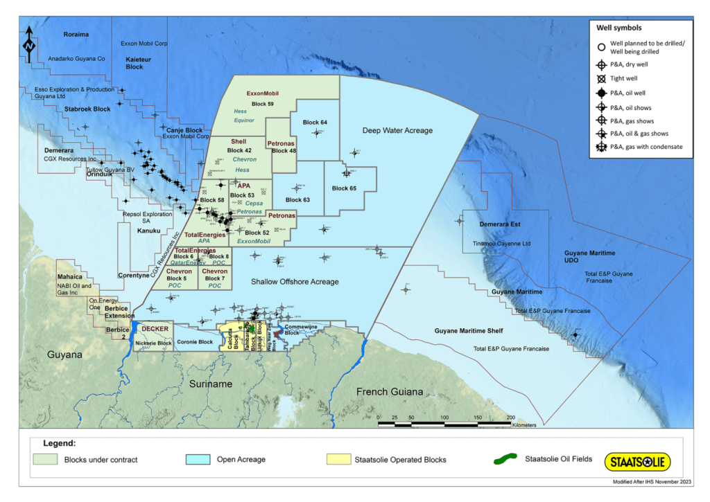 Suriname awards deepwater blocks to TotalEnergies, Shell, Petronas, QatarEnergy