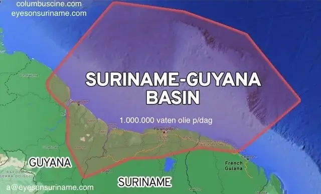 Suriname and Guyana add 1.000.000 barrels of oil a day