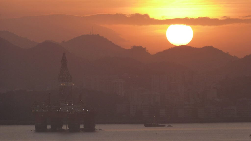 Oil Rig Sunrise Niteroi